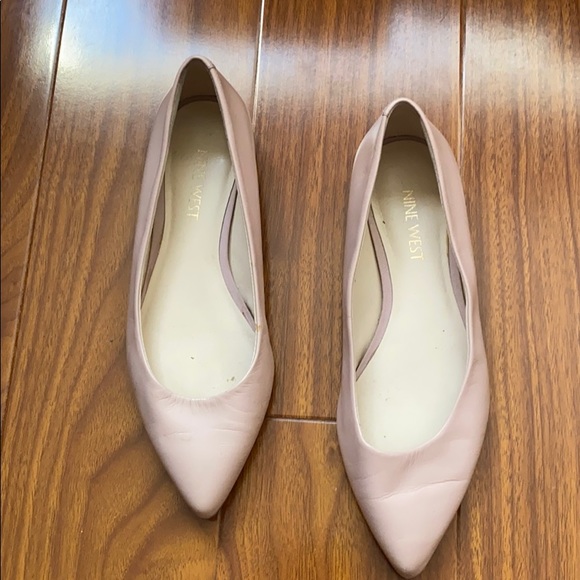 Nine West Shoes - Nine West Nwonlee Pink Leather Point Toe Flat
